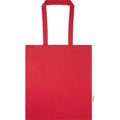 Red - Back - Floso Madras Recycled Cotton 7L Tote Bag