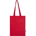 Red - Side - Floso Madras Recycled Cotton 7L Tote Bag