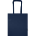 Navy - Back - Floso Madras Recycled Cotton 7L Tote Bag