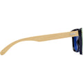 Yellow - Back - Floso Unisex Adult Tan Bamboo Sunglasses