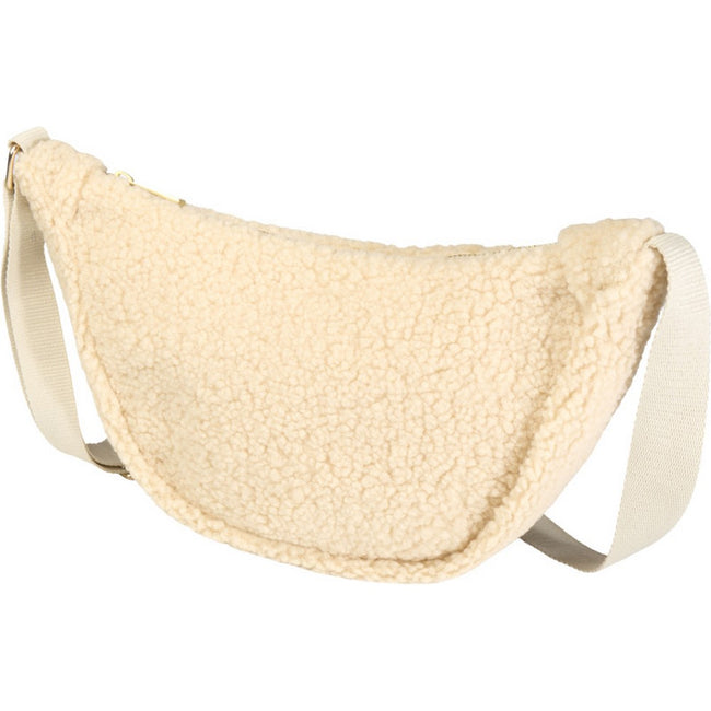 Natural - Side - Floso Bear Sherpa Recycled 3L Crossbody Bag