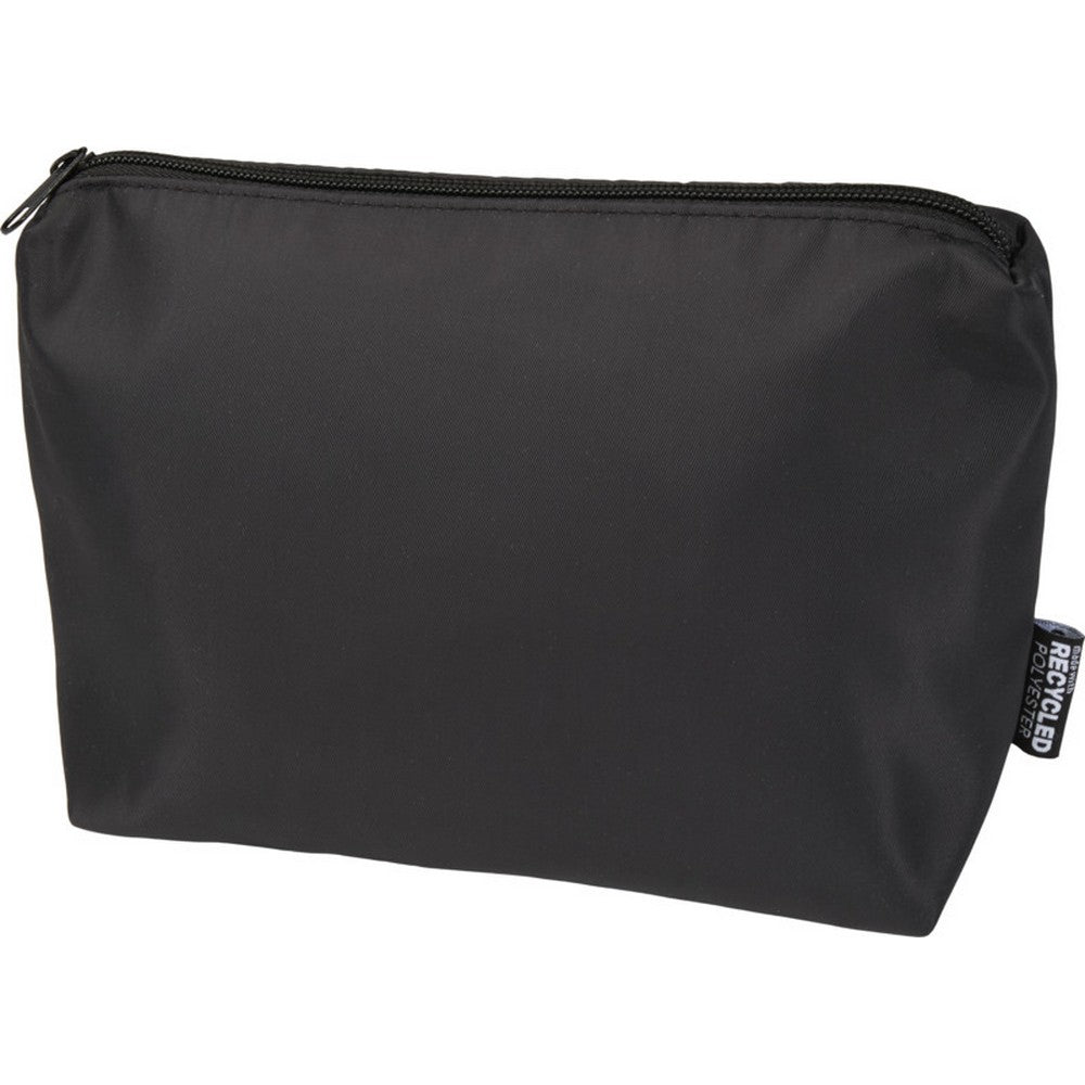 Solid Black - Side - Floso Aware Recycled 2L Toiletry Bag