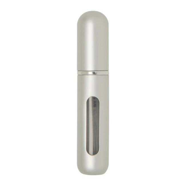 Matted Silver - Front - Floso Filla Portable Perfume Bottle