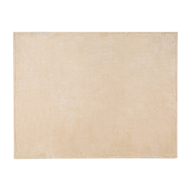 Oatmeal - Side - Floso Ashen Sherpa Recycled Blanket