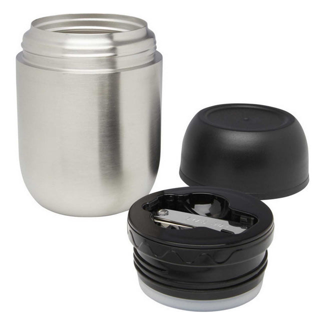 Silver - Back - Seasons Supo Recycled Stainless Steel 480ml Lunch Pot