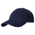 Navy - Side - Elevate NXT 6 Panel Corduroy Baseball Cap