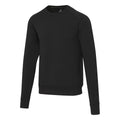 Solid Black - Side - Elevate Life Unisex Adult Interlock Crew Neck Sports Sweatshirt