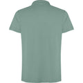 Dark Green - Back - Roly Unisex Adult Cobain Short-Sleeved Polo Shirt