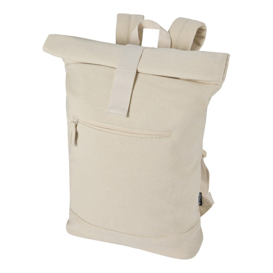 Sandstone - Front - Floso Zaino Recycled Canvas 16L Backpack
