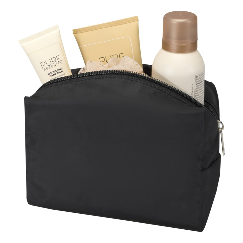 Black - Side - Floso Muse Rectangular RPET Toiletry Bag