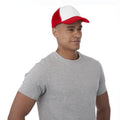 Red-White - Back - Bullet Trucker 5 Panel Cap