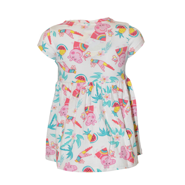 White-Blue-Pink - Lifestyle - Peppa Pig Girls Flamingo Dress