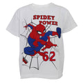 White - Side - Spiderman Childrens Boys Spidey Power T-Shirt