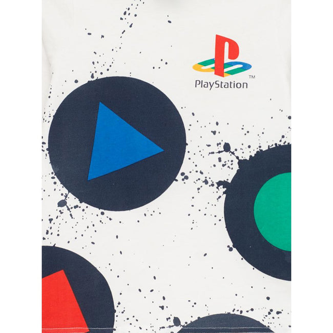 White-Blue - Lifestyle - Playstation Boys Buttons Pyjama Set