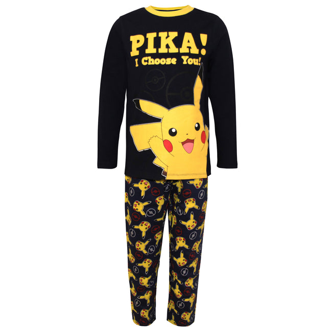 Navy - Front - Pokemon Boys I Choose You Pikachu Pyjama Set