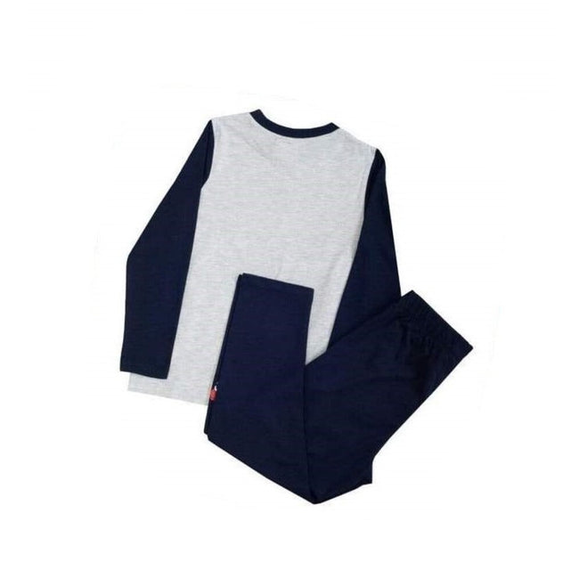 Navy-Heather Grey - Back - Paw Patrol Boys One Team Pyjama Set