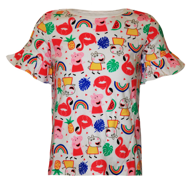 Multicoloured - Side - Peppa Pig Girls One In A Melon T-Shirt Set (Pack of 2)