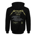 Black - Back - Metallica Unisex Adult And Justice For All Tracks Hoodie
