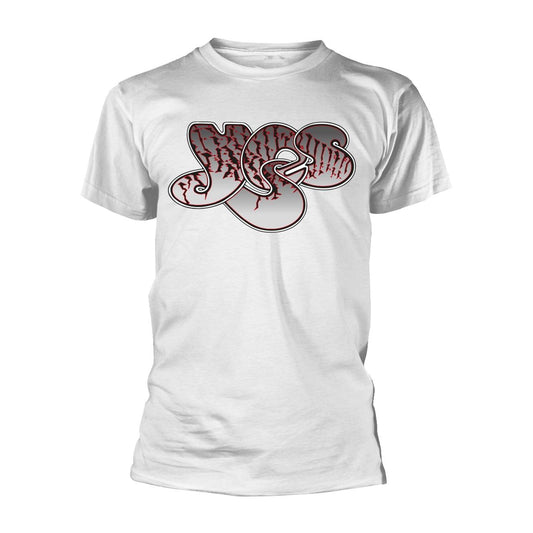 White - Front - Yes Unisex Adult Logo T-Shirt