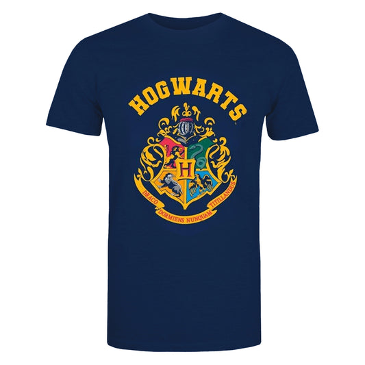 Blue - Front - Harry Potter Womens-Ladies Hogwarts Crest T-Shirt