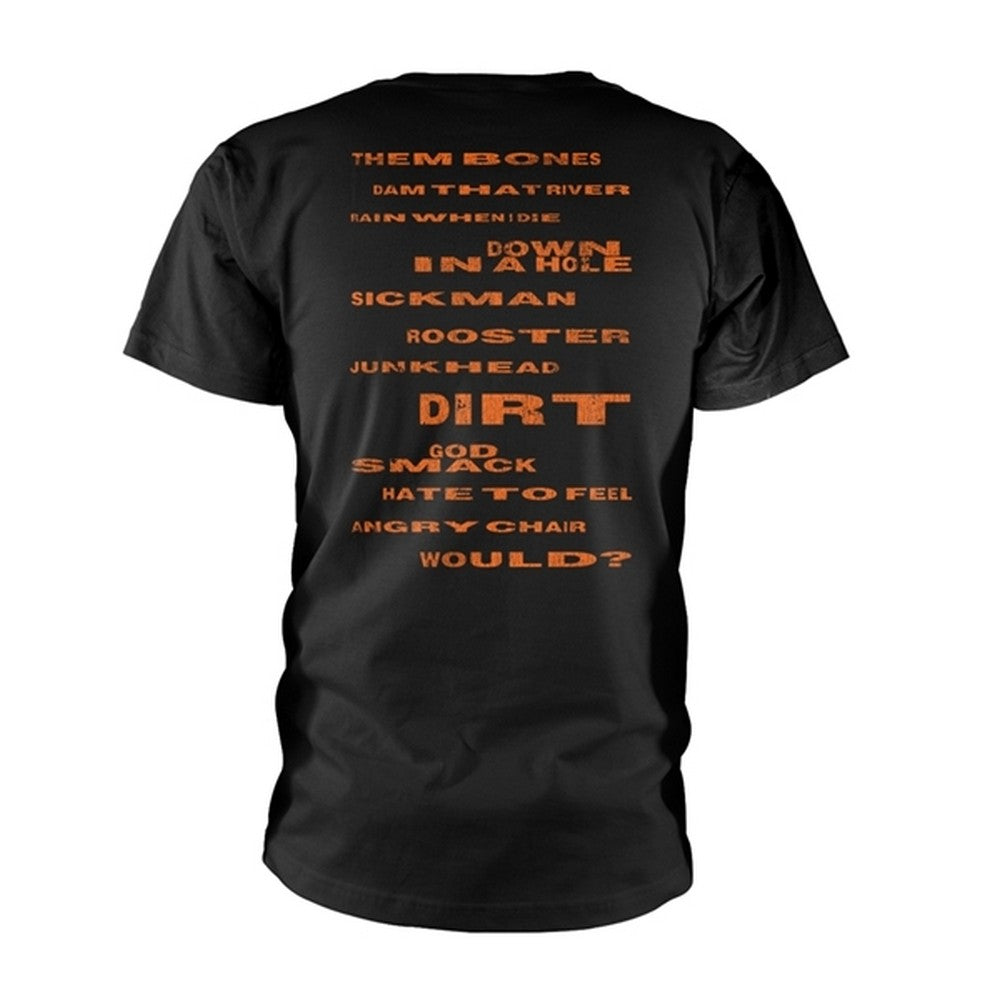 Black - Back - Alice In Chains Unisex Adult Dirt Distressed T-Shirt