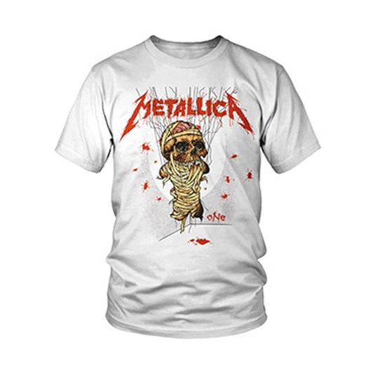 White - Front - Metallica Unisex Adult One Landmine T-Shirt