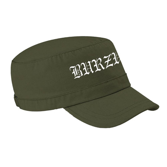 Olive Green - Front - Burzum Logo Peaked Army Cap