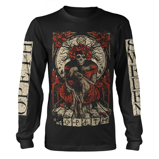 Black - Front - Opeth Unisex Adult Haxprocess Long-Sleeved T-Shirt
