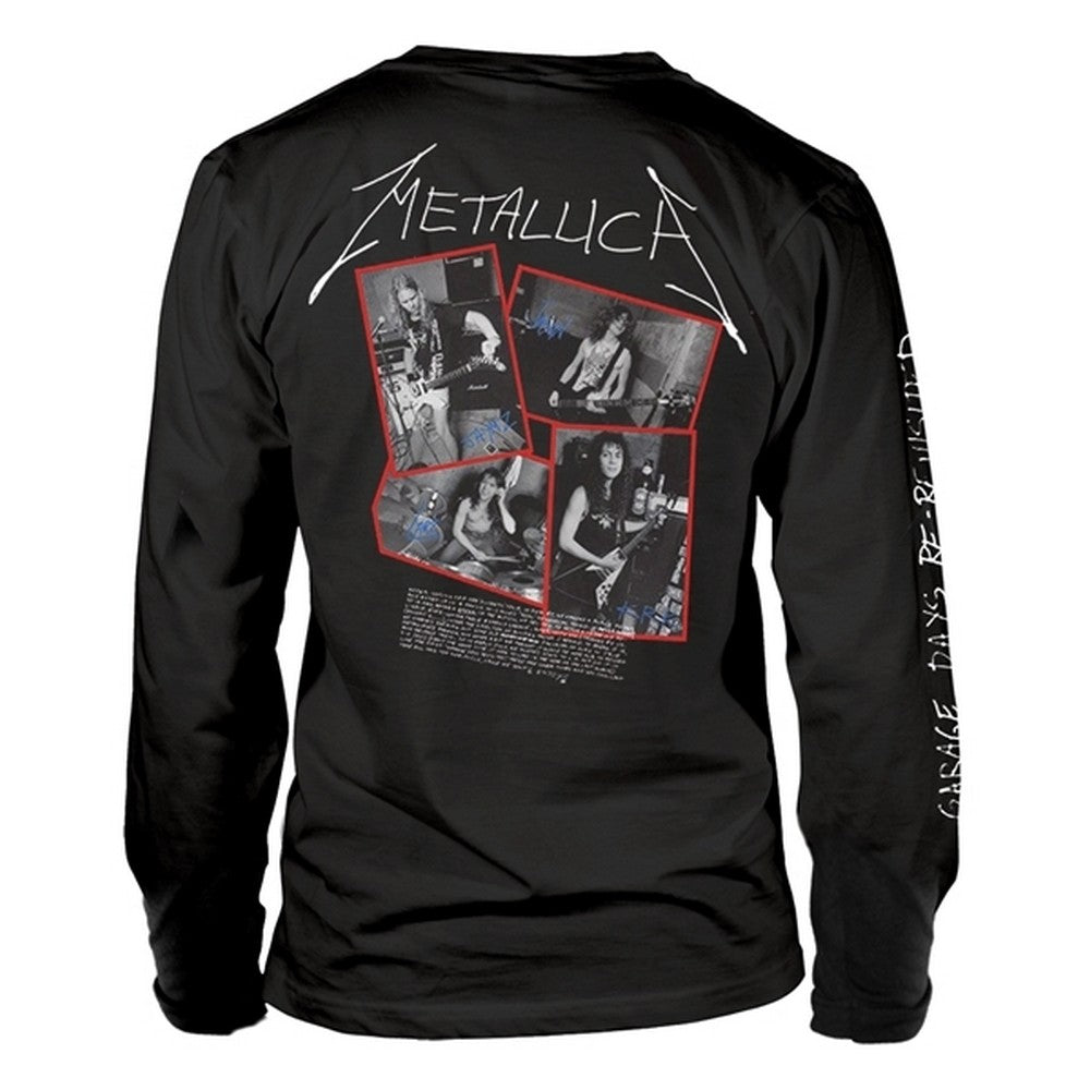 Black - Back - Metallica Unisex Adult Cover Long-Sleeved T-Shirt