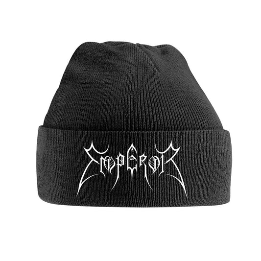Black - Front - Emperor Logo Knitted Beanie