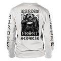 White - Back - Marduk Unisex Adult Frontschwein Long-Sleeved T-Shirt