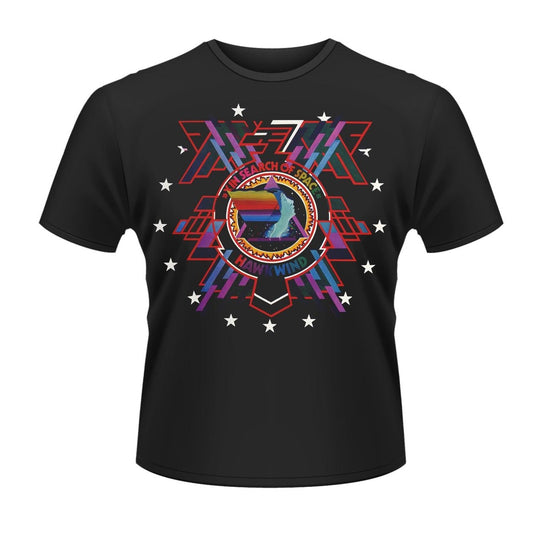 Black - Front - Hawkwind Unisex Adult In Search Of Space T-Shirt
