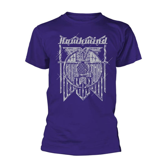 Purple-Silver - Front - Hawkwind Unisex Adult Doremi T-Shirt