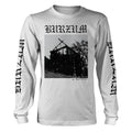 White - Front - Burzum Unisex Adult Aske Long-Sleeved T-Shirt