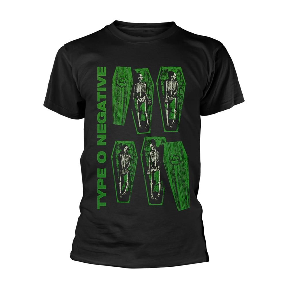 Black - Front - Type O Negative Unisex Adult Coffin T-Shirt