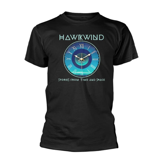 Black - Front - Hawkwind Unisex Adult Stories From Time And Space T-Shirt