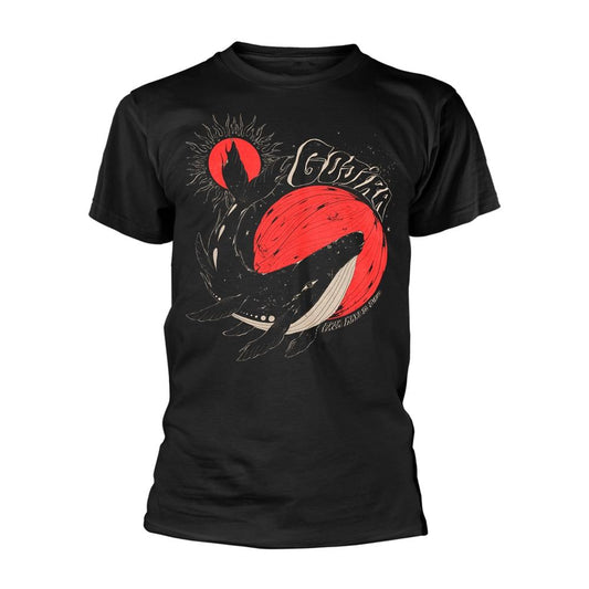 Black - Front - Gojira Unisex Adult Whale Sun Moon T-Shirt