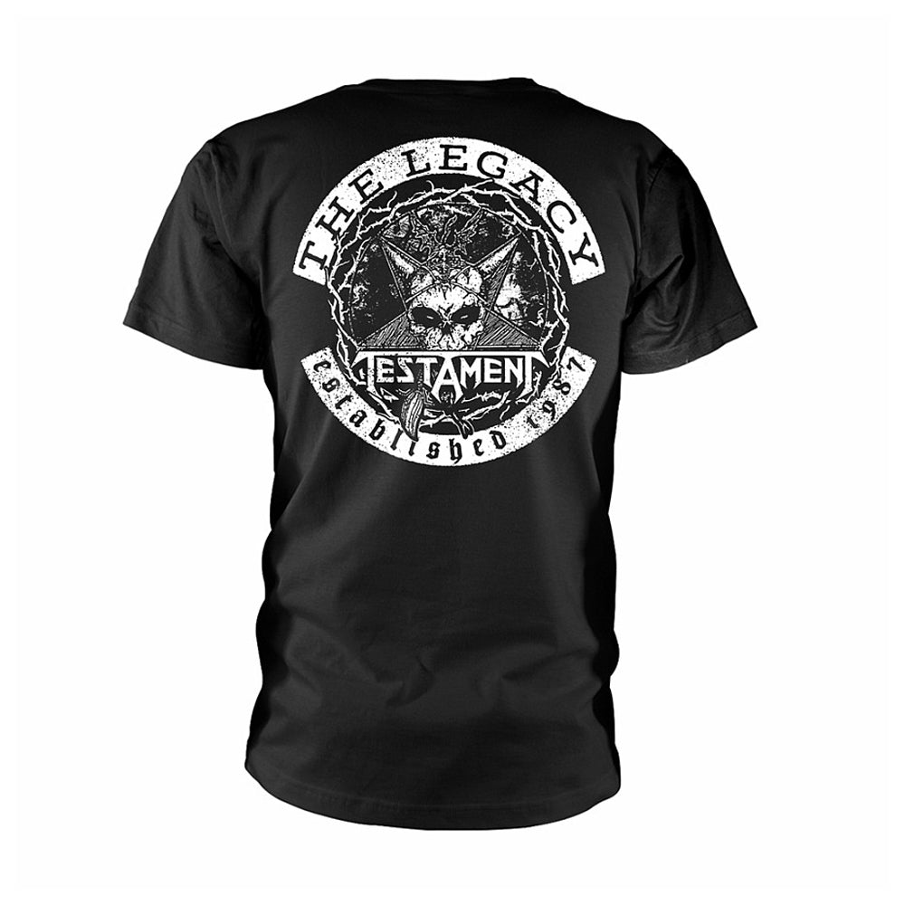 Black - Back - Testament Unisex Adult The Legacy T-Shirt