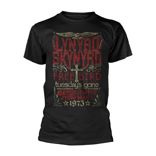 Black - Front - Lynyrd Skynyrd Unisex Adult Free Bird 1973 T-Shirt