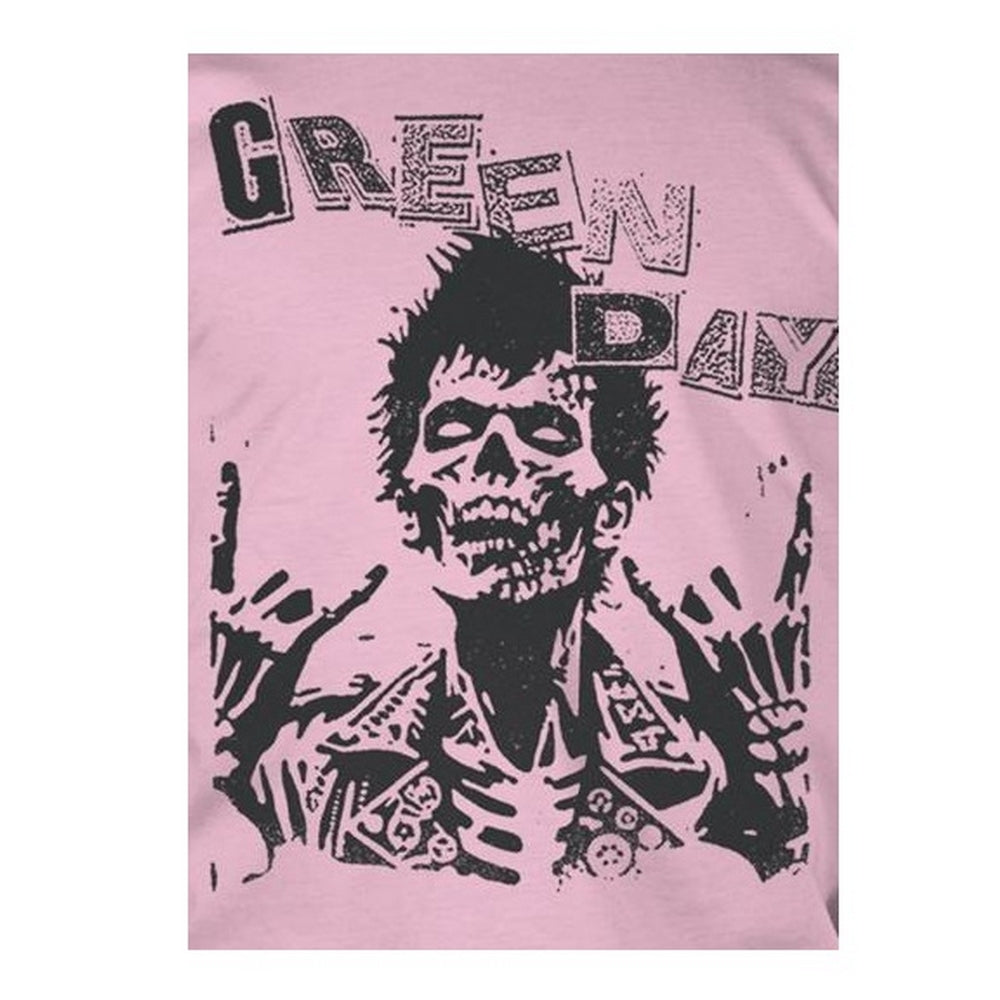 Pink - Back - Green Day Unisex Adult Billie Joe Zombie T-Shirt