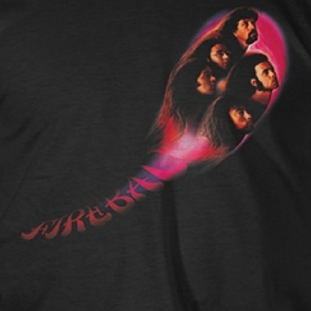 Black - Back - Deep Purple Unisex Adult Fireball T-Shirt