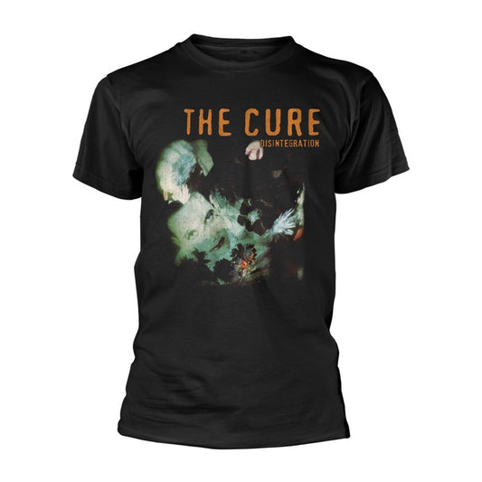 Black - Front - The Cure Unisex Adult Disintegration T-Shirt