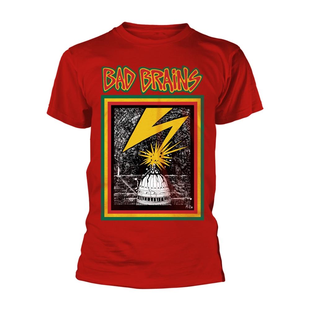 Red - Front - Bad Brains Unisex Adult Album Artwork T-Shirt