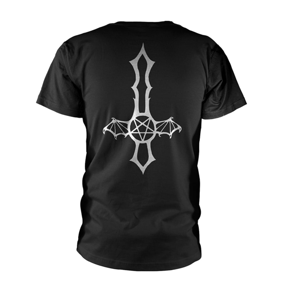 Black-White - Back - Dark Funeral Unisex Adult Logo T-Shirt