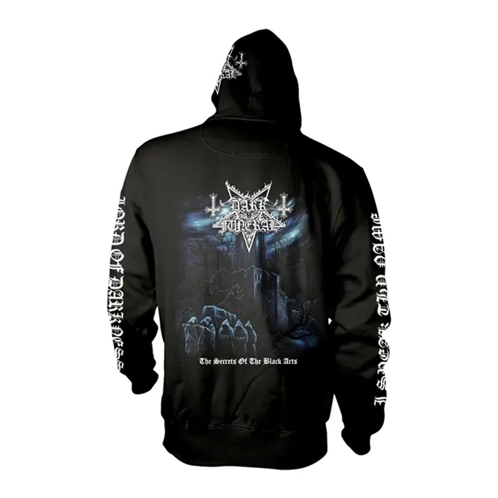 Black-White - Back - Dark Funeral Unisex Adult The Secrets Of The Black Arts Hoodie