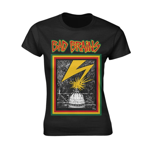 Black - Front - Bad Brains Womens-Ladies Album Artwork T-Shirt