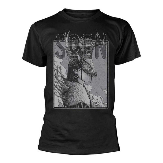 Black - Front - Soen Unisex Adult Enchantress Back Print T-Shirt