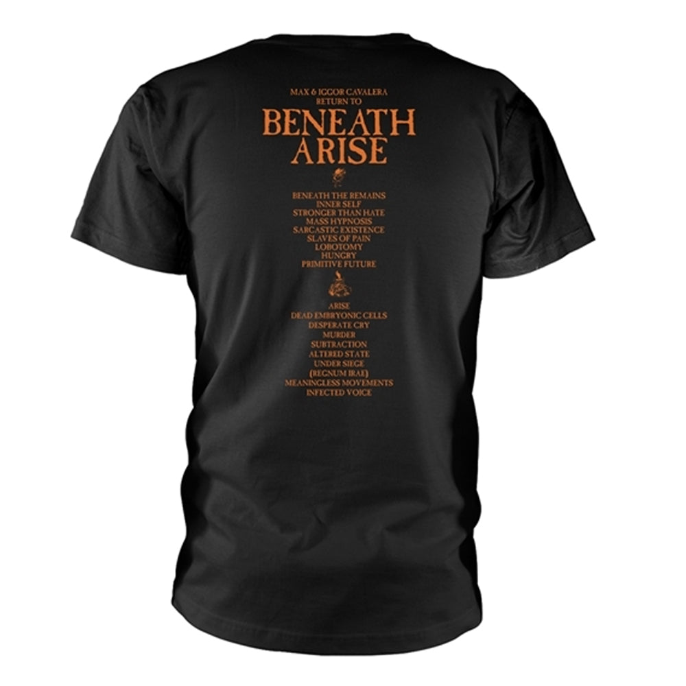 Black - Back - Cavalera Unisex Adult Beneath Arise T-Shirt