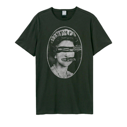 Grey - Front - Sex Pistols Unisex Adult God Save The Queen T-Shirt