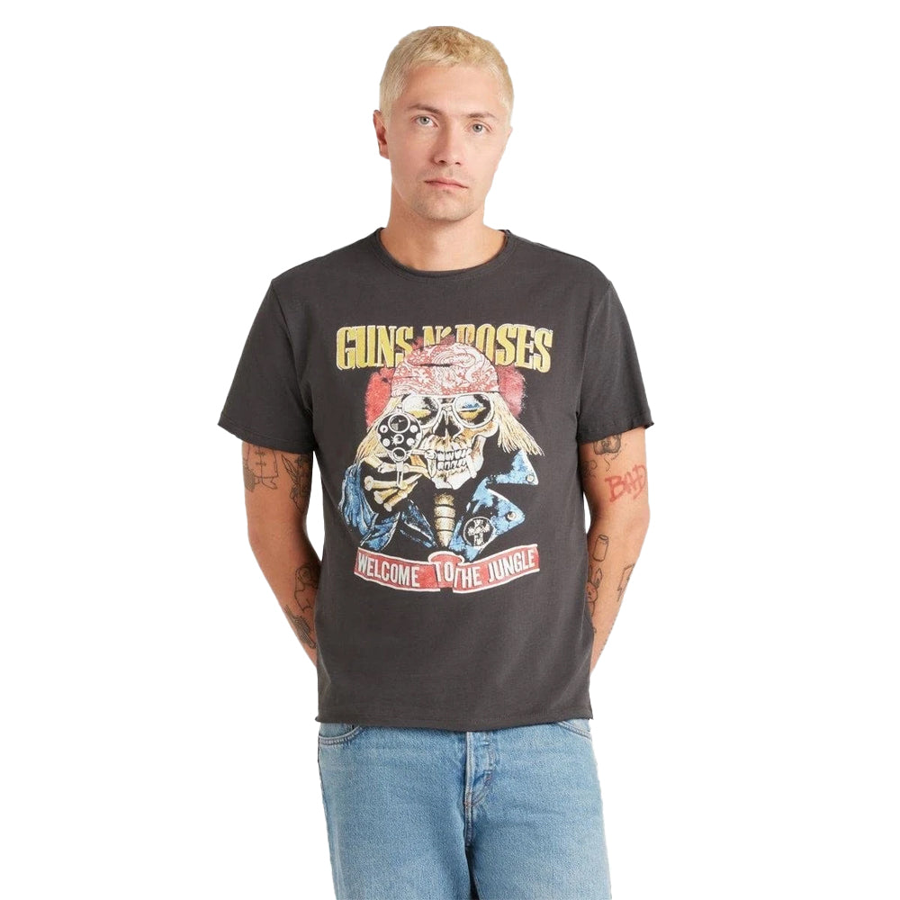 Grey - Side - Guns N Roses Unisex Adult Welcome To The Jungle T-Shirt